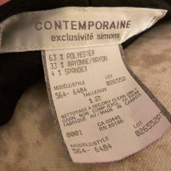 Navy blue pants new from Simons ‘tag on’ size 12 - Picture 5 of 6